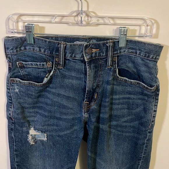 Old Navy Relaxed Slim Taper Distressed Jeans Size 32x32 - Picture 2 of 8